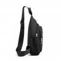 Men's Sling Shoulder Bag Nylon Zipper Solid Color Daily Office & Career Green Blue Black Gray