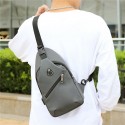 Men's Unisex Sling Shoulder Bag Oxford Cloth Zipper Solid Color Floral Print Daily Office & Career Black Blue Grey