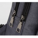 Men's Retro Sling Shoulder Bag Oxford Cloth Zipper Plain Daily Going out Black Gray