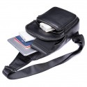 Men's Retro Messenger Bag Messenger Bag Sling Shoulder Bag Nappa Leather Cowhide Zipper Daily Black