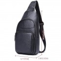 Men's Retro Messenger Bag Messenger Bag Sling Shoulder Bag Nappa Leather Cowhide Zipper Daily Black