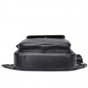 Men's Retro Sling Bags Sling Shoulder Bag Crossbody Bag Nappa Leather Cowhide Zipper Daily Black