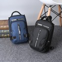 Men's Commuter Backpack Oxford Cloth Nylon Solid Color Large Capacity Lightweight Buttons Zipper Sports & Outdoor Running Green Blue Black Gray