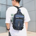Men's Commuter Backpack Oxford Cloth Nylon Solid Color Large Capacity Lightweight Buttons Zipper Sports & Outdoor Running Green Blue Black Gray