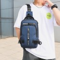 Men's Commuter Backpack Oxford Cloth Nylon Solid Color Large Capacity Lightweight Buttons Zipper Sports & Outdoor Running Green Blue Black Gray