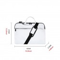 Unisex 3D Print Laptop Bag Oxford Cloth Polyester Zipper Daily Office & Career White Red