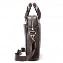 Men's Handbags Sling Bags Laptop Bag Briefcase Crossbody Bag Nappa Leather Cowhide Zipper Daily Dark Coffee Coffee