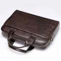 Men's Handbags Sling Bags Laptop Bag Briefcase Crossbody Bag Nappa Leather Cowhide Zipper Daily Dark Coffee Coffee