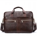 Men's Handbags Sling Bags Laptop Bag Briefcase Crossbody Bag Nappa Leather Cowhide Zipper Daily Black Coffee