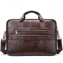 Men's Handbags Sling Bags Laptop Bag Briefcase Crossbody Bag Nappa Leather Cowhide Zipper Daily Black Coffee