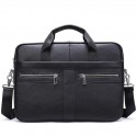 Men's Handbags Sling Bags Laptop Bag Briefcase Crossbody Bag Nappa Leather Cowhide Zipper Daily Black Coffee
