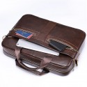 Men's Handbags Sling Bags Laptop Bag Briefcase Crossbody Bag Nappa Leather Cowhide Zipper Daily Black Coffee