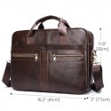 Men's Handbags Sling Bags Laptop Bag Briefcase Crossbody Bag Nappa Leather Cowhide Zipper Daily Black Coffee