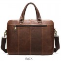 Men's Handbags Sling Bags Laptop Bag Briefcase Crossbody Bag Nappa Leather Cowhide Zipper Daily Red Brown