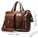 Men's Handbags Sling Bags Laptop Bag Briefcase Crossbody Bag Nappa Leather Cowhide Zipper Daily Red Brown