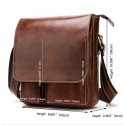 Men's Sling Bags Laptop Bag Messenger Bag Crossbody Bag Nappa Leather Cowhide Zipper Daily Dark Coffee Coffee
