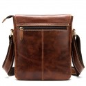 Men's Sling Bags Laptop Bag Messenger Bag Crossbody Bag Nappa Leather Cowhide Zipper Daily Dark Coffee Coffee