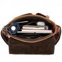 Men's Sling Bags Laptop Bag Messenger Bag Crossbody Bag Nappa Leather Cowhide Zipper Daily Dark Coffee Coffee