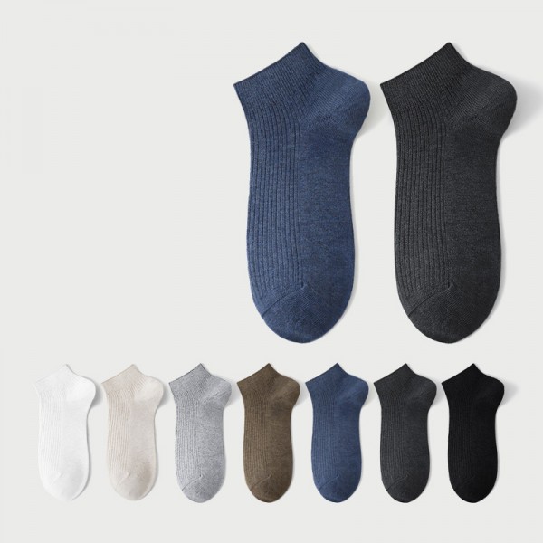 Men's 6 Pairs Socks Sport Socks / Athletic Socks Casual Socks Fashion Comfort Solid Colored Medium Fall Spring Multi color