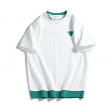 kozsports: Mens T-Shirt Fashion korean Style Slim Fit White